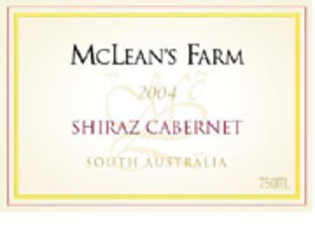 McLean's Farm Shiraz Cabernet 2004 Front Label