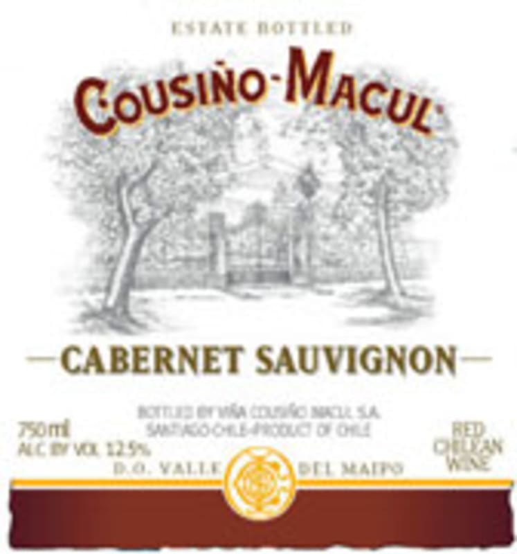 Cousino Macul Cabernet Sauvignon 2004 Front Label