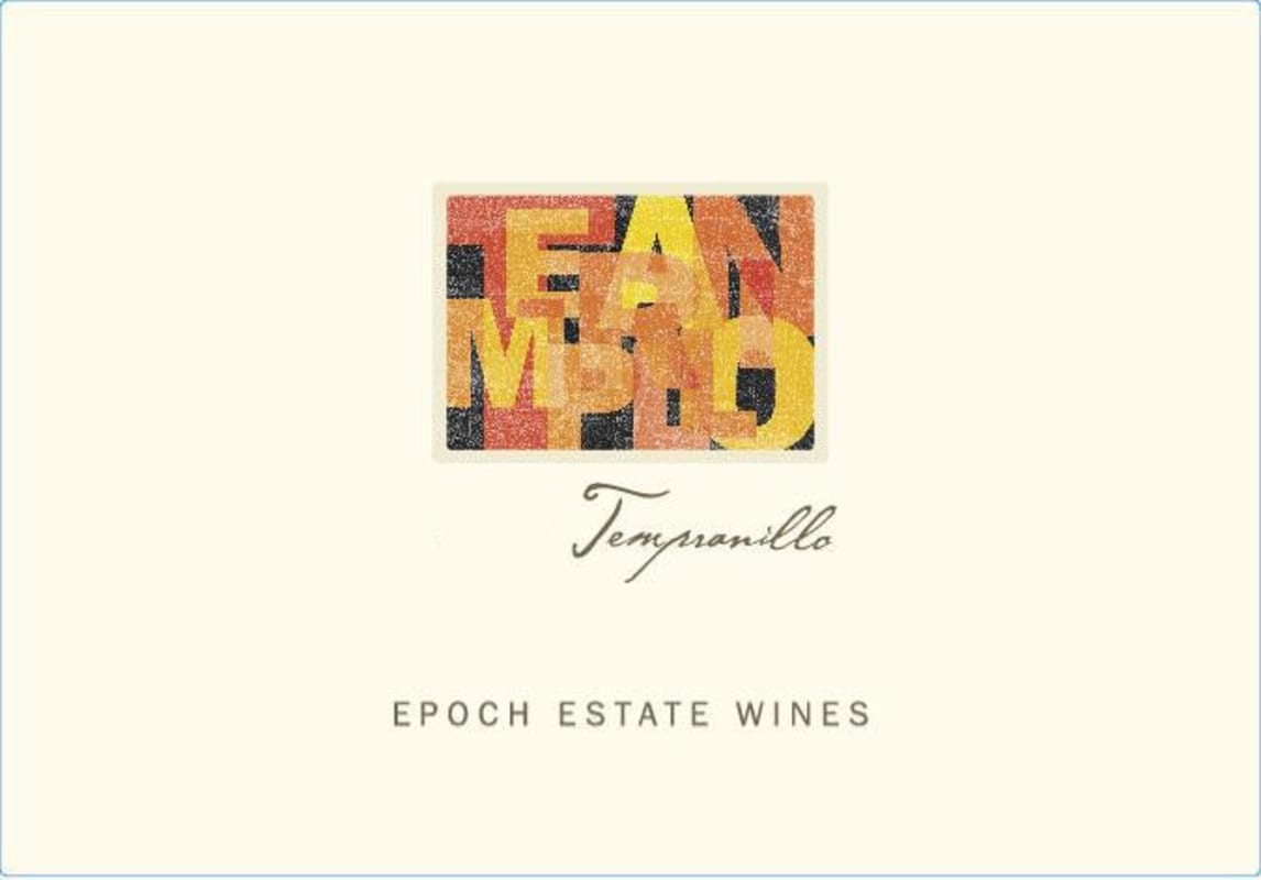Epoch Tempranillo 2012 Front Label