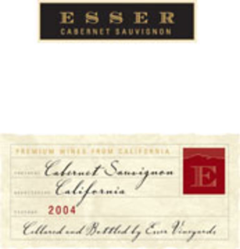 Esser Vineyards Cabernet Sauvignon 2004 Front Label