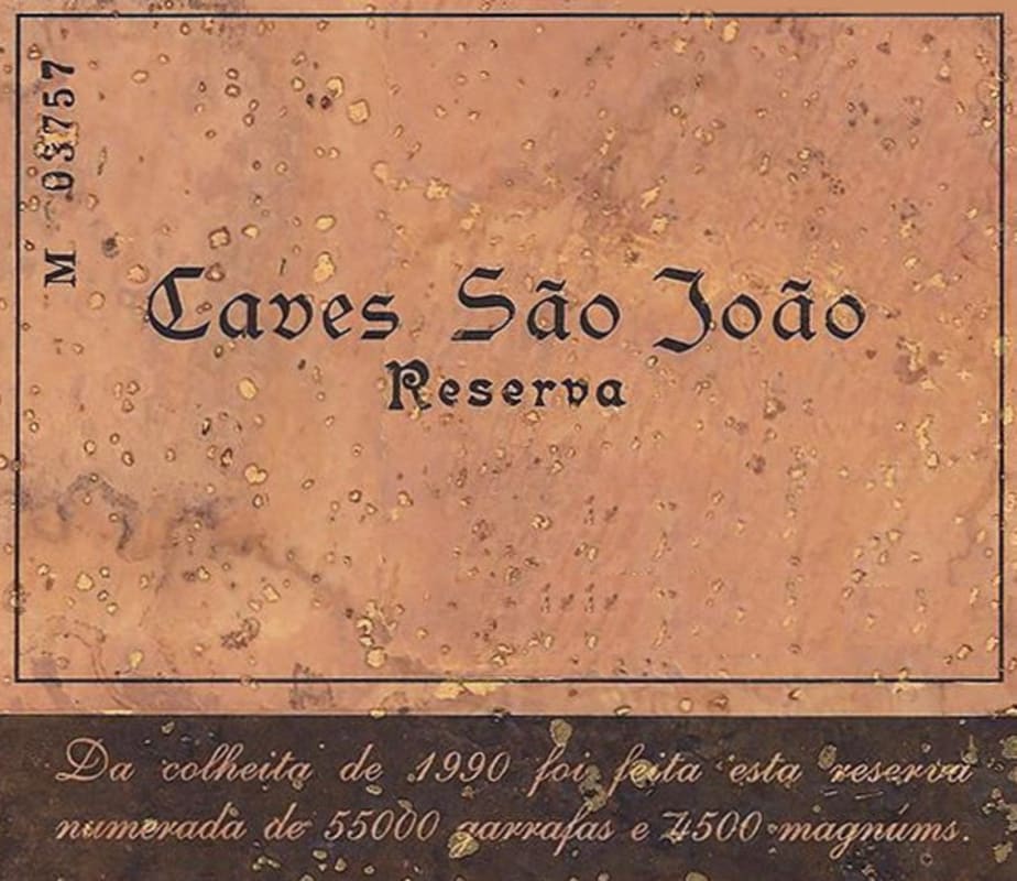 Caves Sao Joao Reserva 1995 Front Label