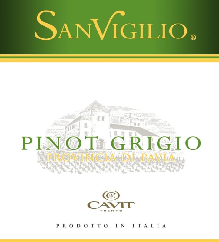 Cavit Provincia di Pavia SanVigilio Pinot Grigio 2015 Front Label