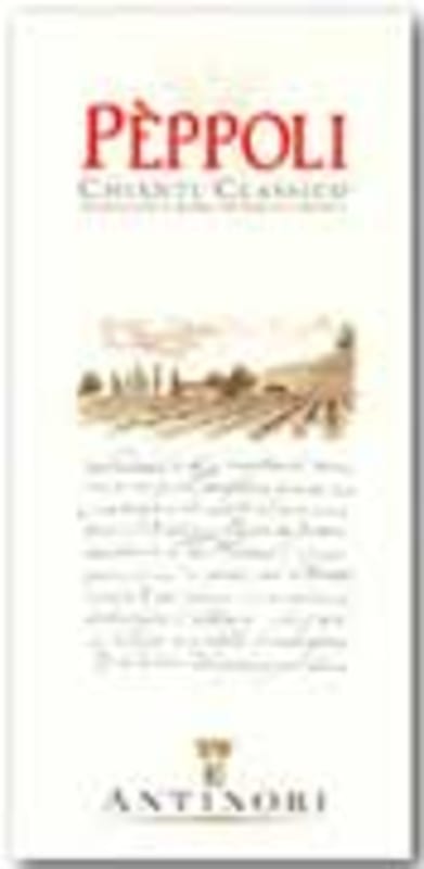 Marchesi Antinori Peppoli Chianti Classico 2003 Front Label