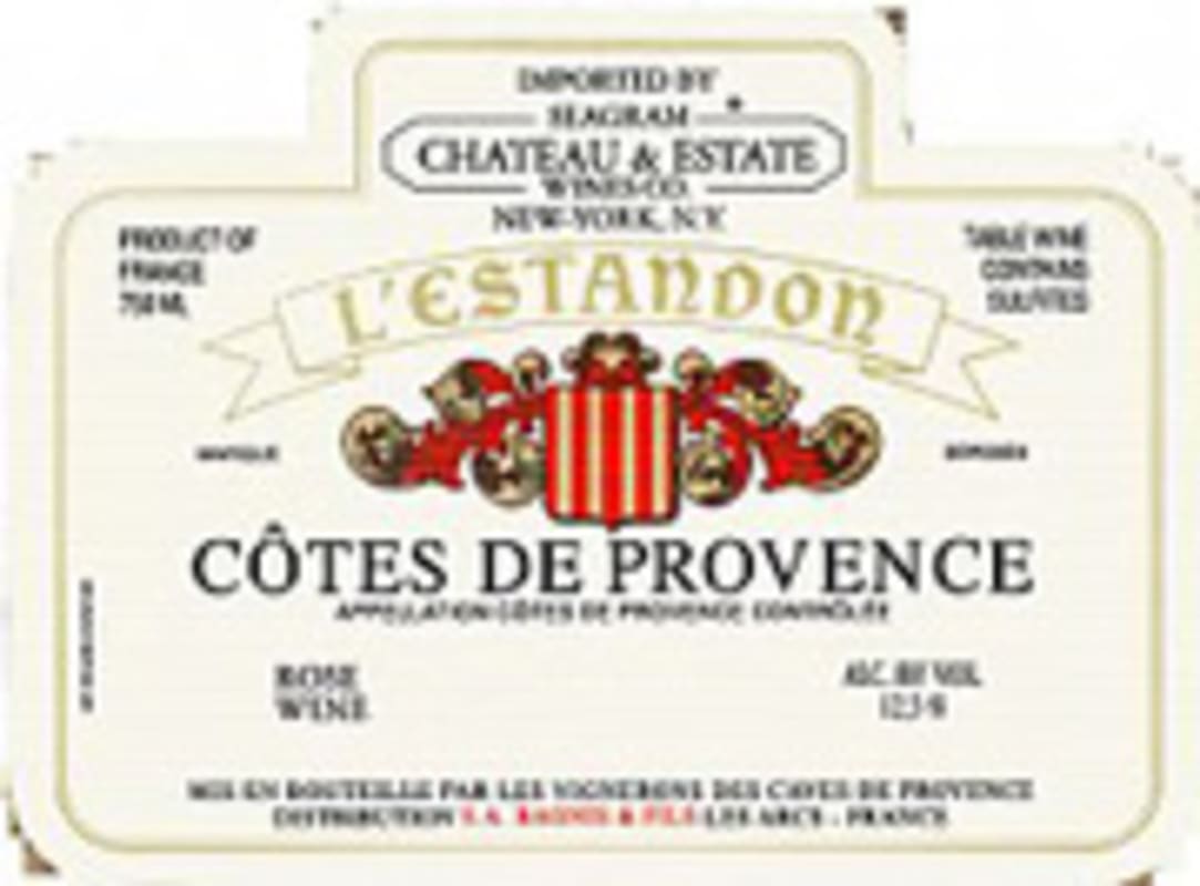 L'Estandon Provence Rose 2004 Front Label