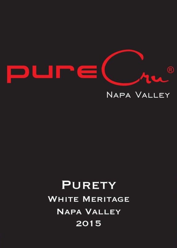 PureCru Napa Valley Purety White 2015 Front Label