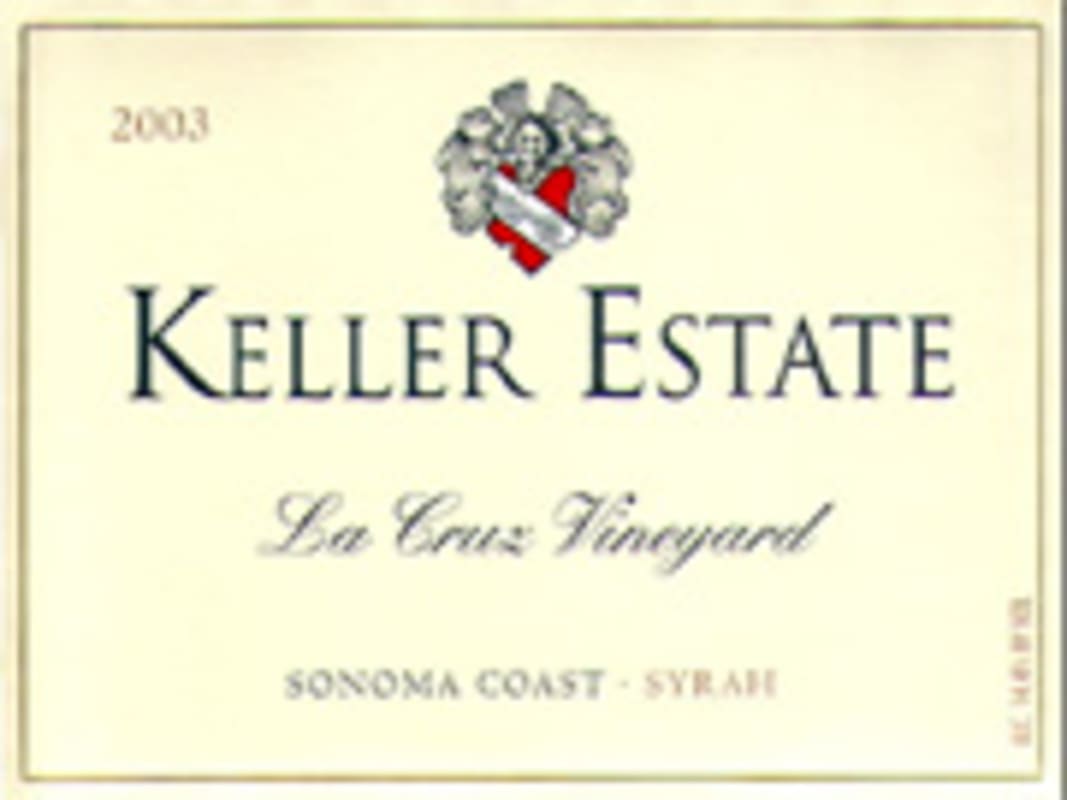 Keller Estate La Cruz Vineyard Pinot Noir 2003 Front Label