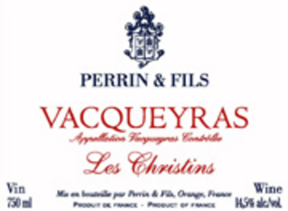 Famille Perrin Les Christins Vacqueras 2004 Front Label