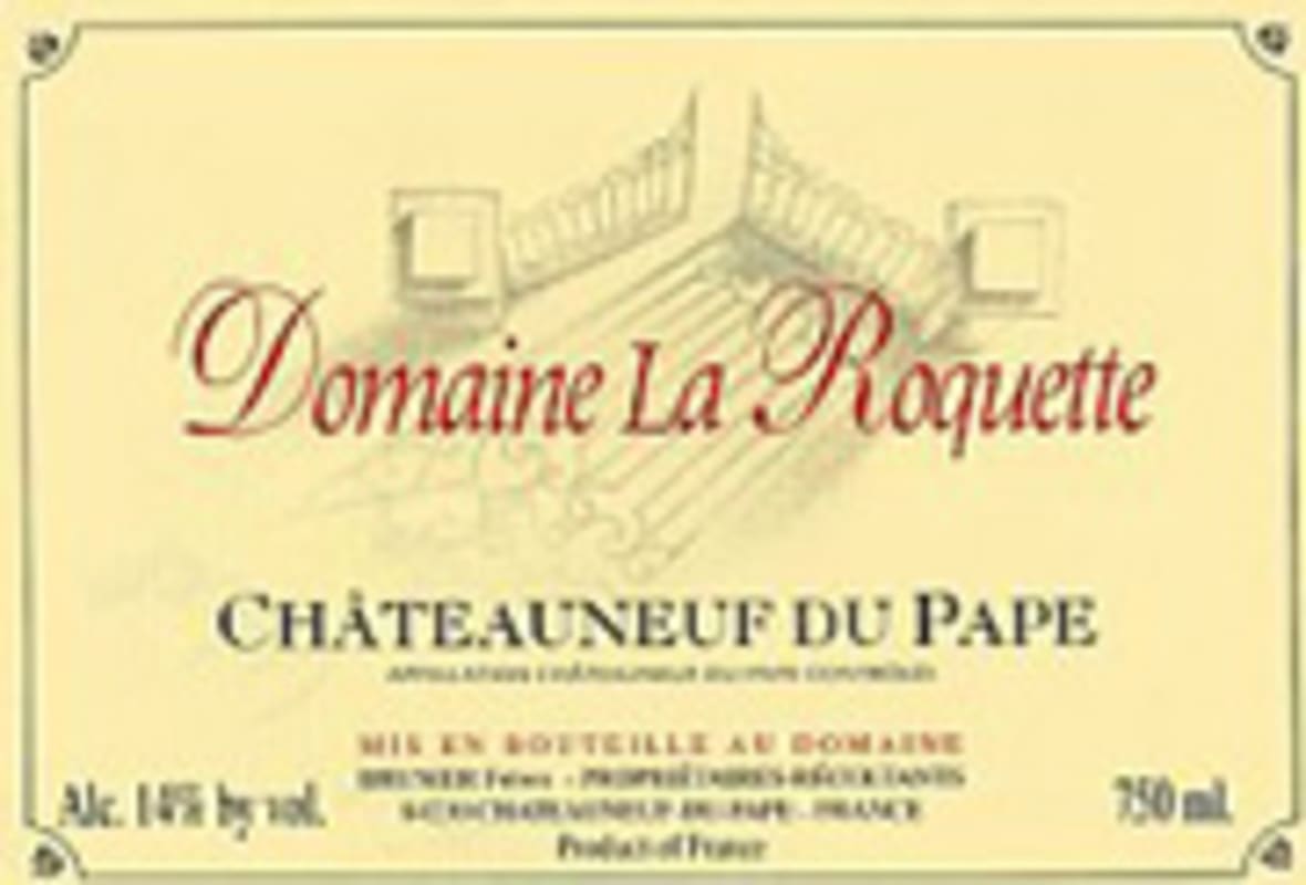 Dom. la Roquette Chateauneuf-du-Pape 2002 Front Label