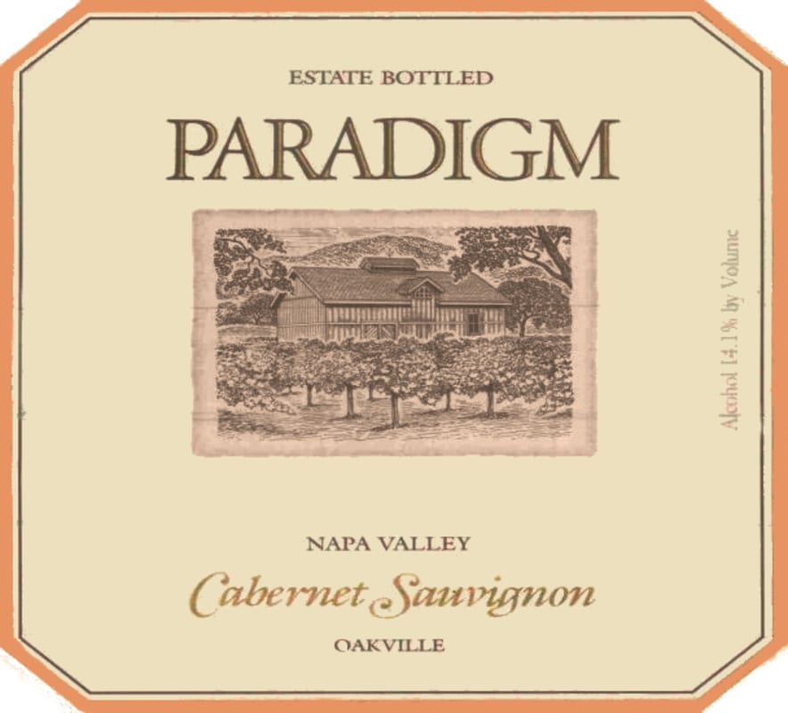 Paradigm Cabernet Sauvignon 1999 Front Label