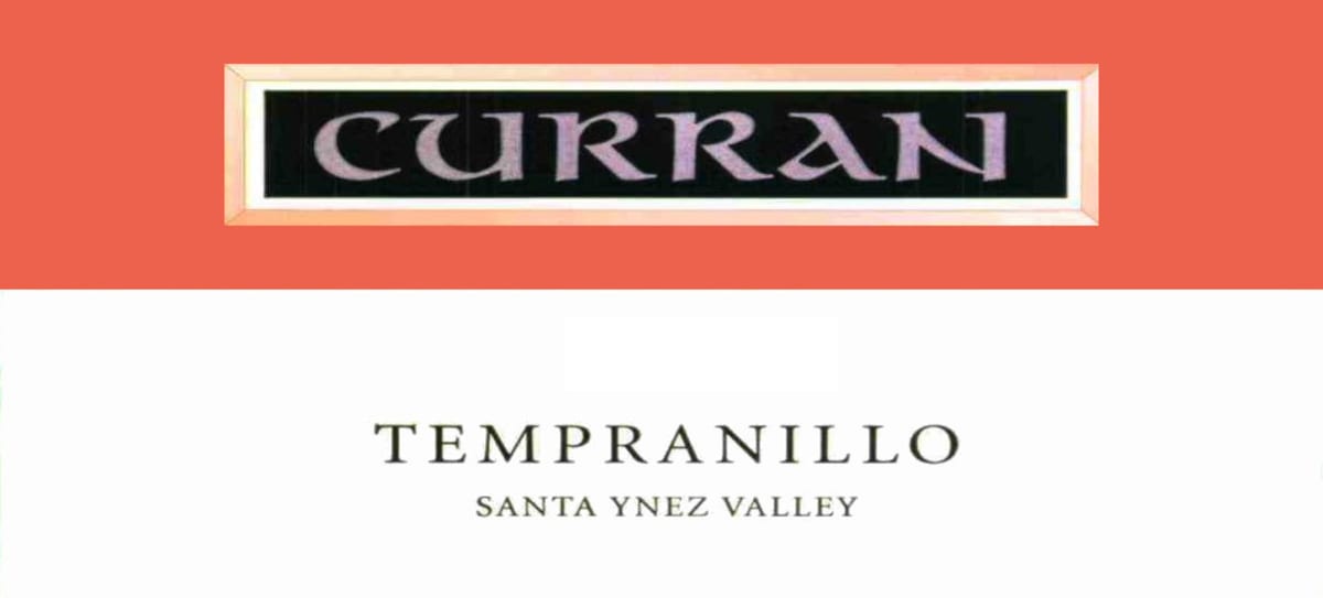Curran Santa Ynez Valley Tempranillo 2006 Front Label