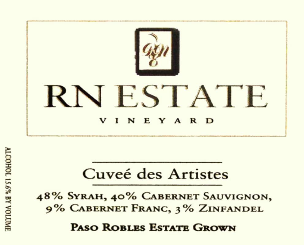 RN Estate Cuvee des Artistes 2007 Front Label