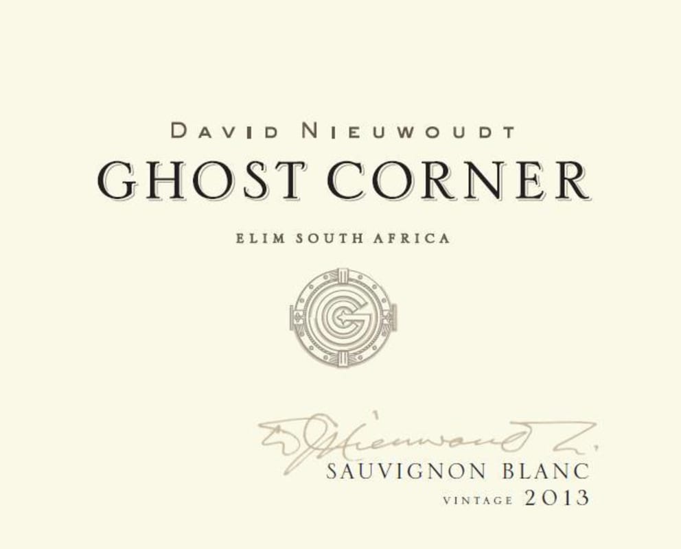 Cederberg Ghost Corner Sauvignon Blanc 2013 Front Label