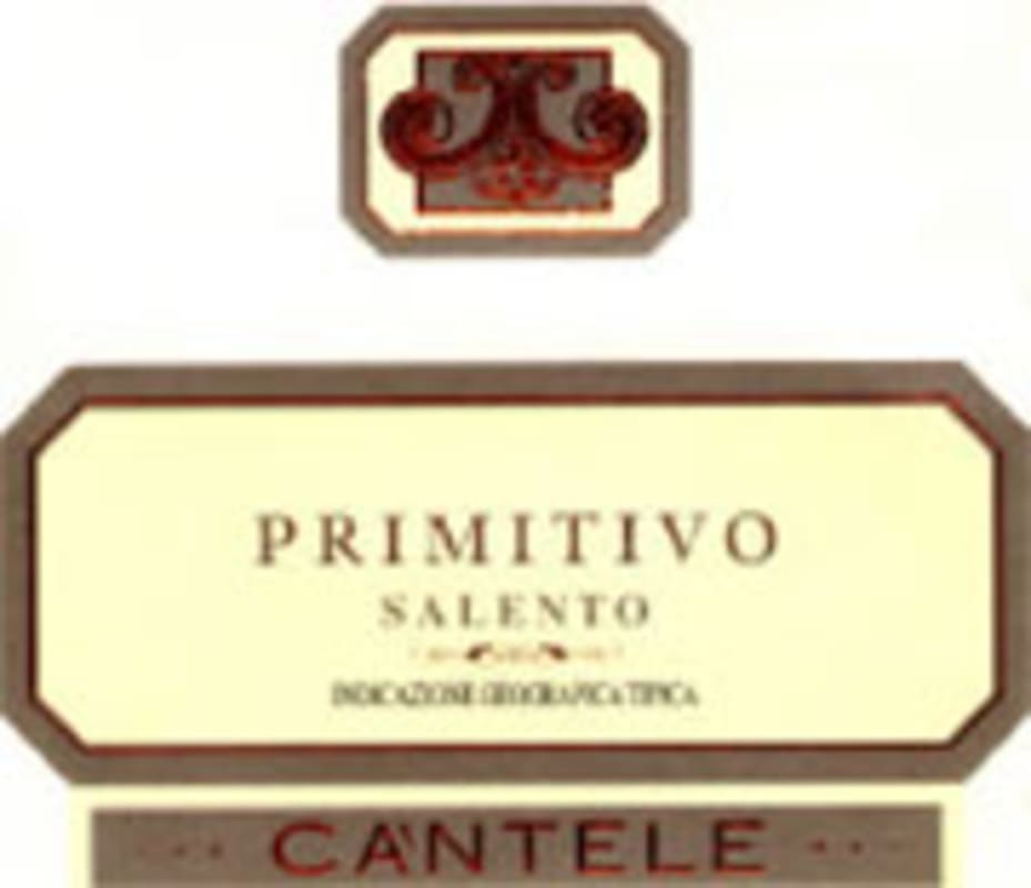 Cantele Primitivo 2004 Front Label