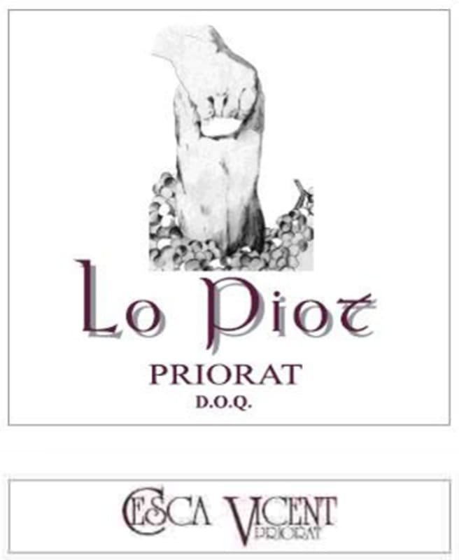 Cesca Vicent Lo Piot Priorat 2007 Front Label