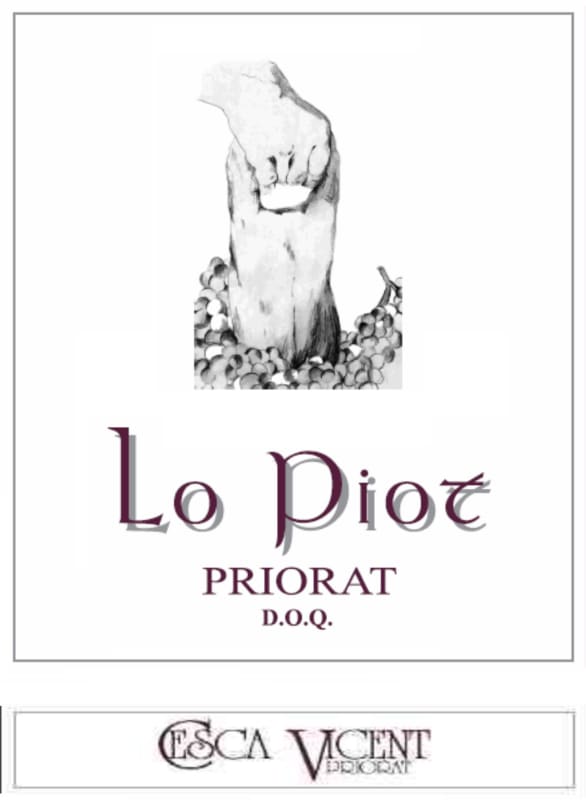 Cesca Vicent Lo Piot Priorat 2009 Front Label