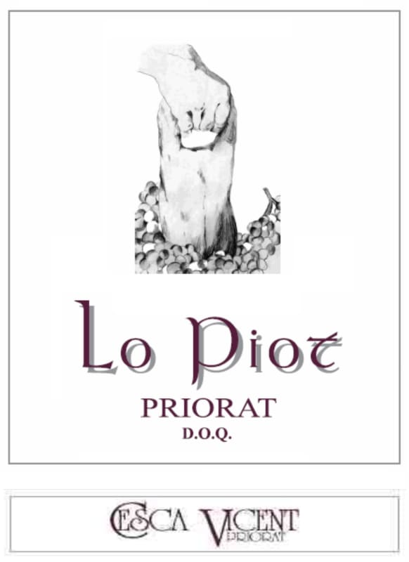 Cesca Vicent Lo Piot Priorat 2011 Front Label