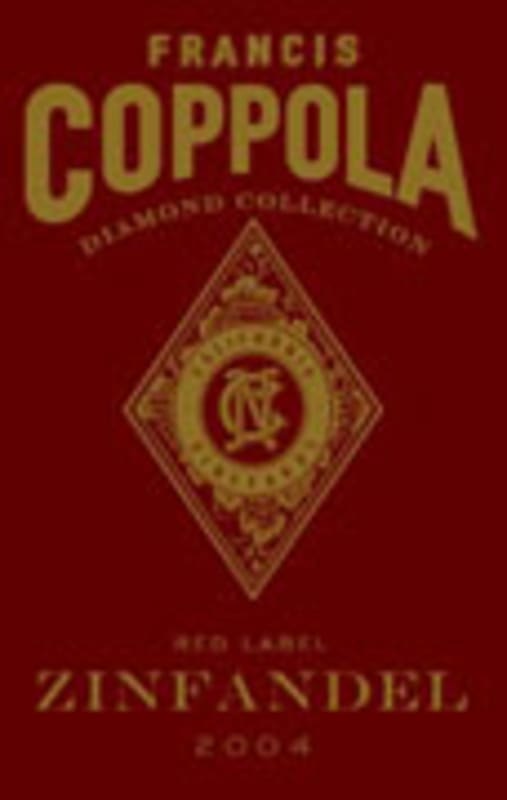 Francis Ford Coppola Diamond Collection Zinfandel 2004 Front Label