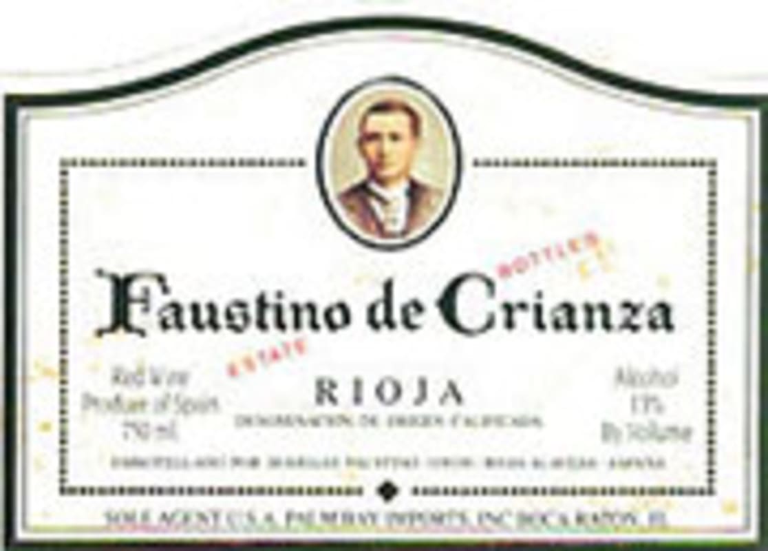 Faustino Crianza 2001 Front Label