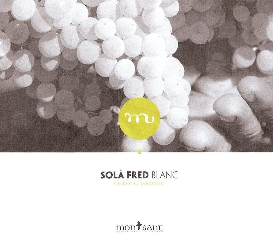 Celler el Masroig Sola Fred Blanc 2012 Front Label