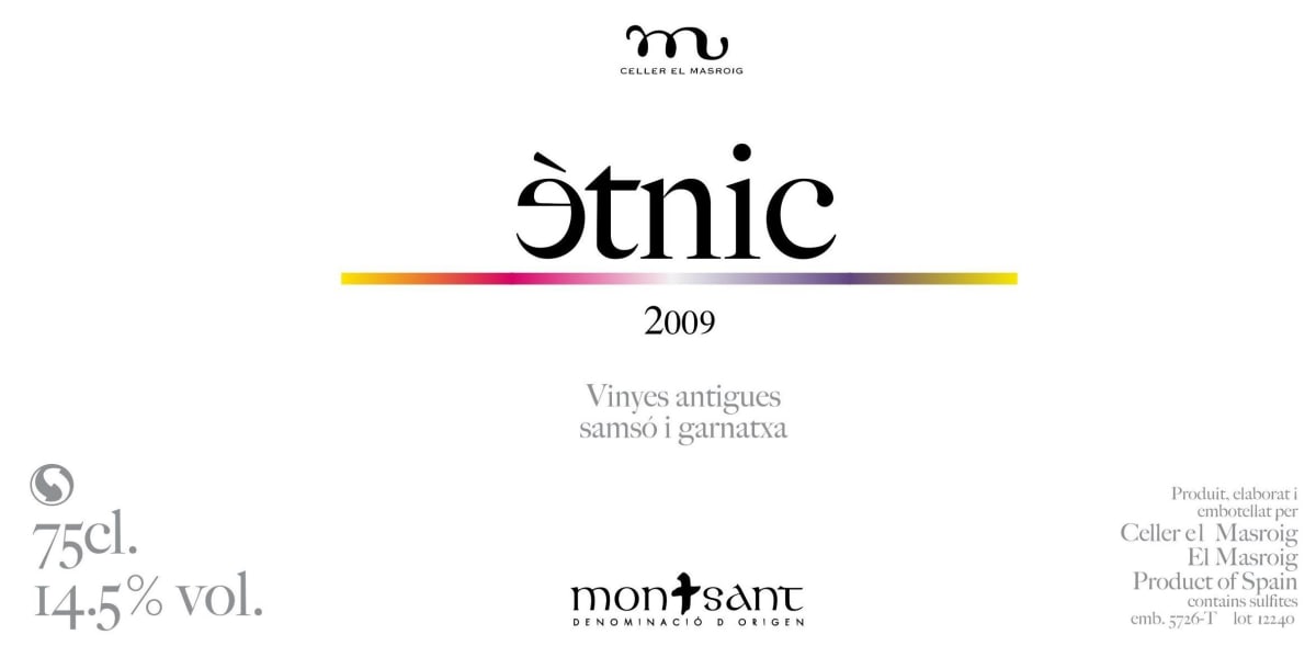 Celler el Masroig Etnic 2009 Front Label