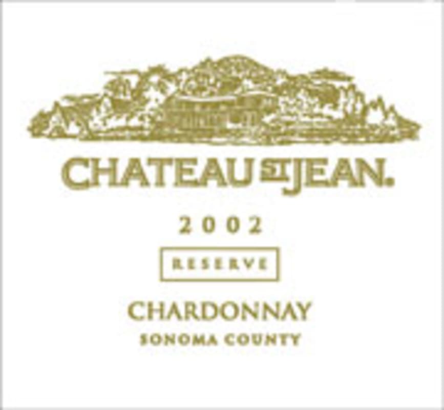 Chateau St. Jean Sonoma County Reserve Chardonnay 2002 Front Label