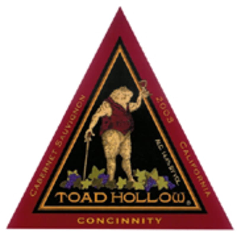 Toad Hollow Concinnity Cabernet Sauvignon 2003 Front Label