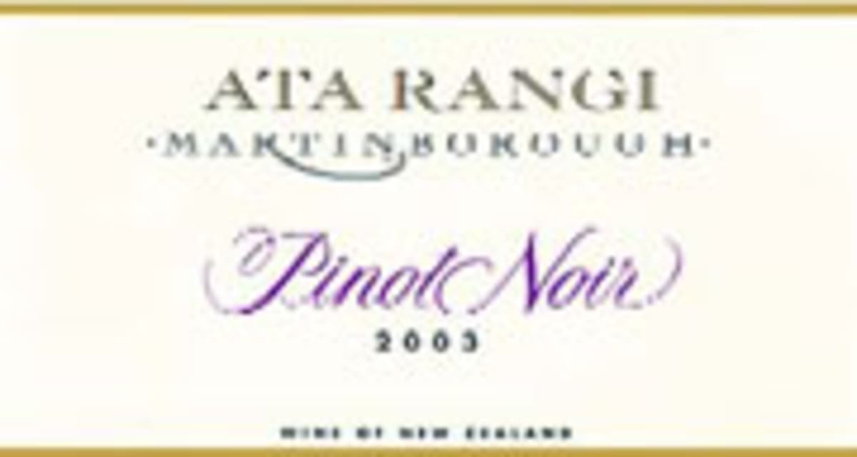 Ata Rangi Pinot Noir 2003 Front Label