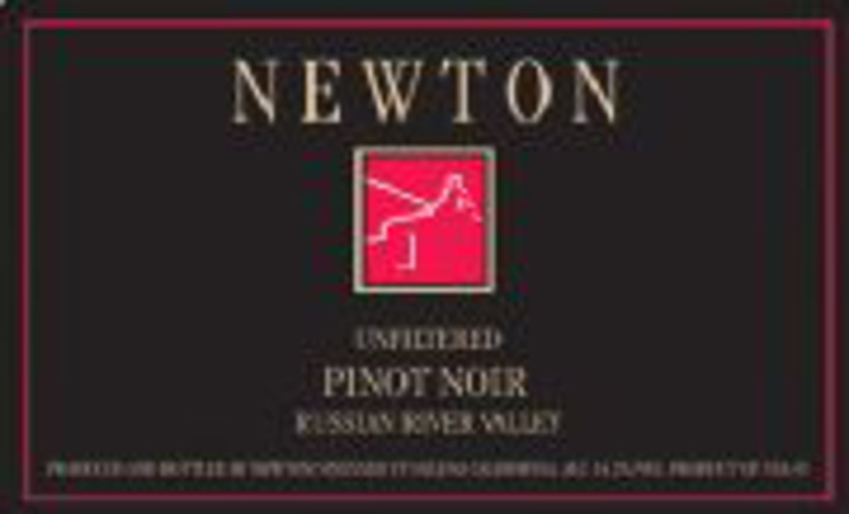 Newton Pinot Noir Unfiltered 2001 Front Label