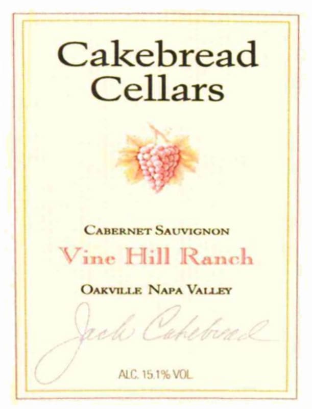 Cakebread Vine Hill Ranch Cabernet Sauvignon 2007 Front Label