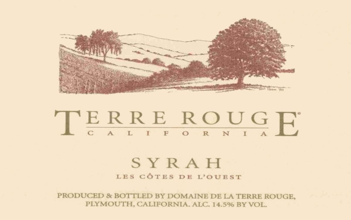 Terre Rouge Cotes de l'Ouest Syrah 2005 Front Label