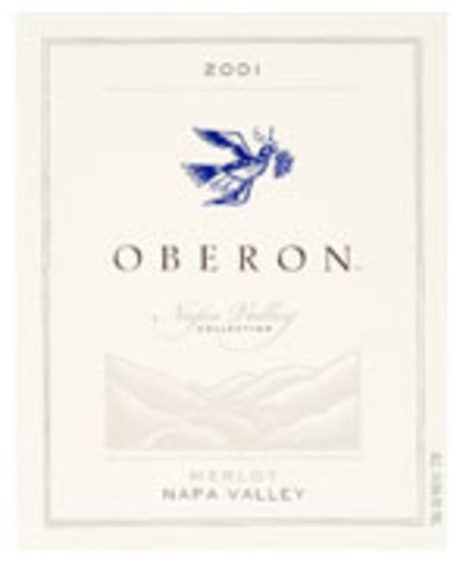 Oberon Merlot 2001 Front Label