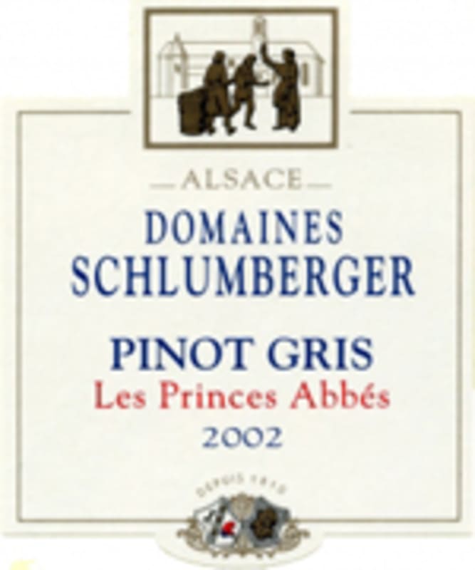 Domaines Schlumberger Les Princes Abbes Riesling 2002 Front Label