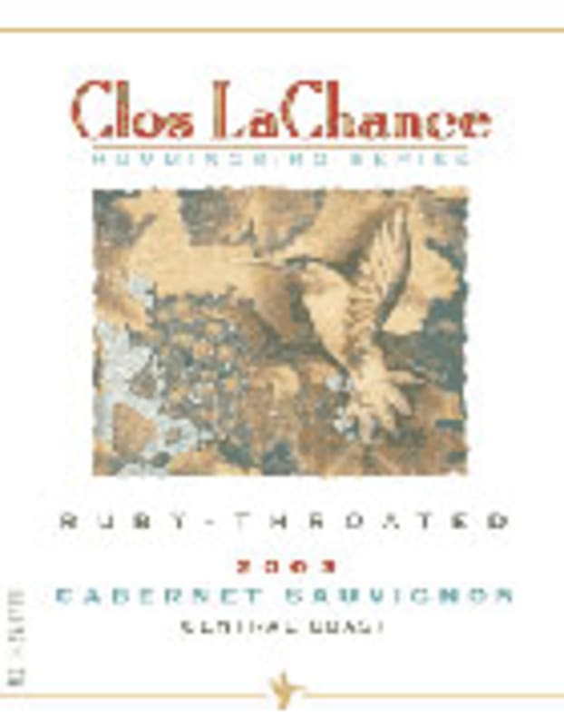 Clos LaChance Cabernet Sauvignon 2003 Front Label