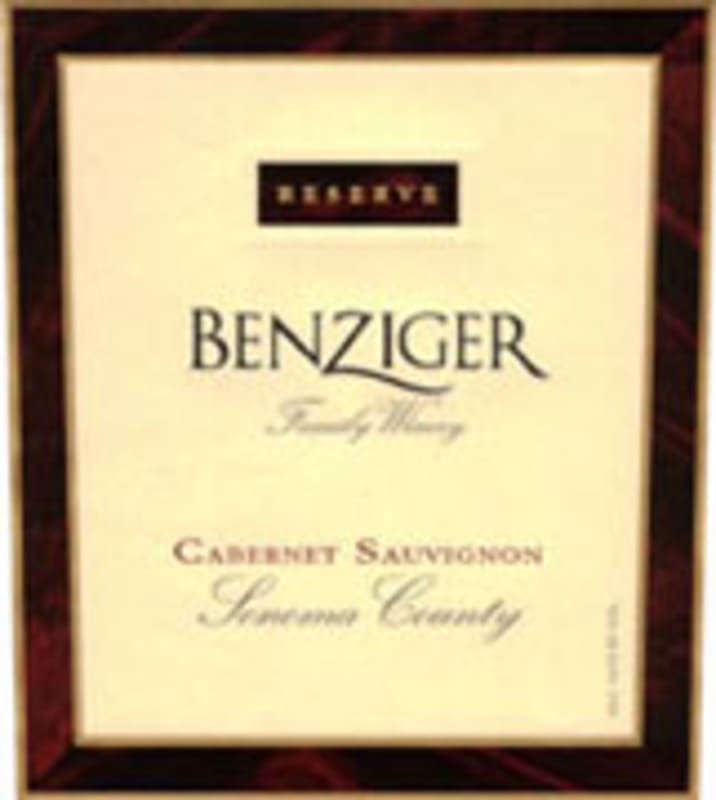 Benziger Reserve Cabernet Sauvignon 2002 Front Label