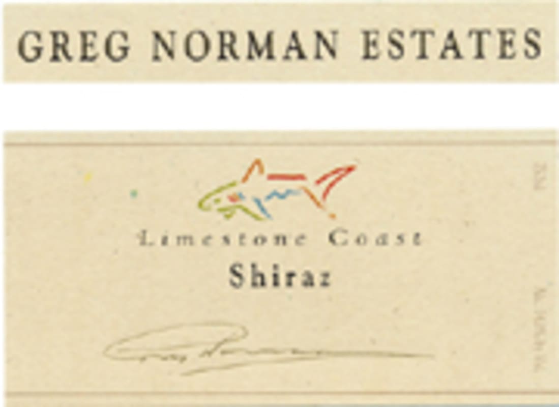 Greg Norman Estates Limestone Coast Shiraz 2004 Front Label