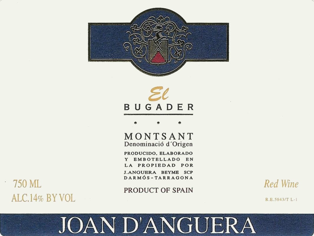 Joan d'Anguera El Bugader 2012 Front Label