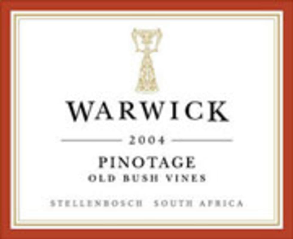 Warwick Pinotage 2004 Front Label
