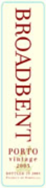 Broadbent Vintage Port 2003 Front Label