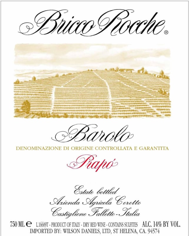 Ceretto Barolo Prapo 2007 Front Label