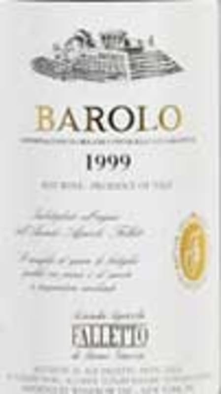 Bruno Giacosa Barolo 1999 Front Label