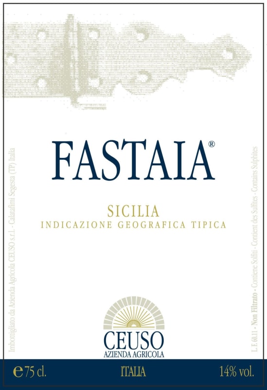 Ceuso Fastaia Sicilia Rosso 2013 Front Label