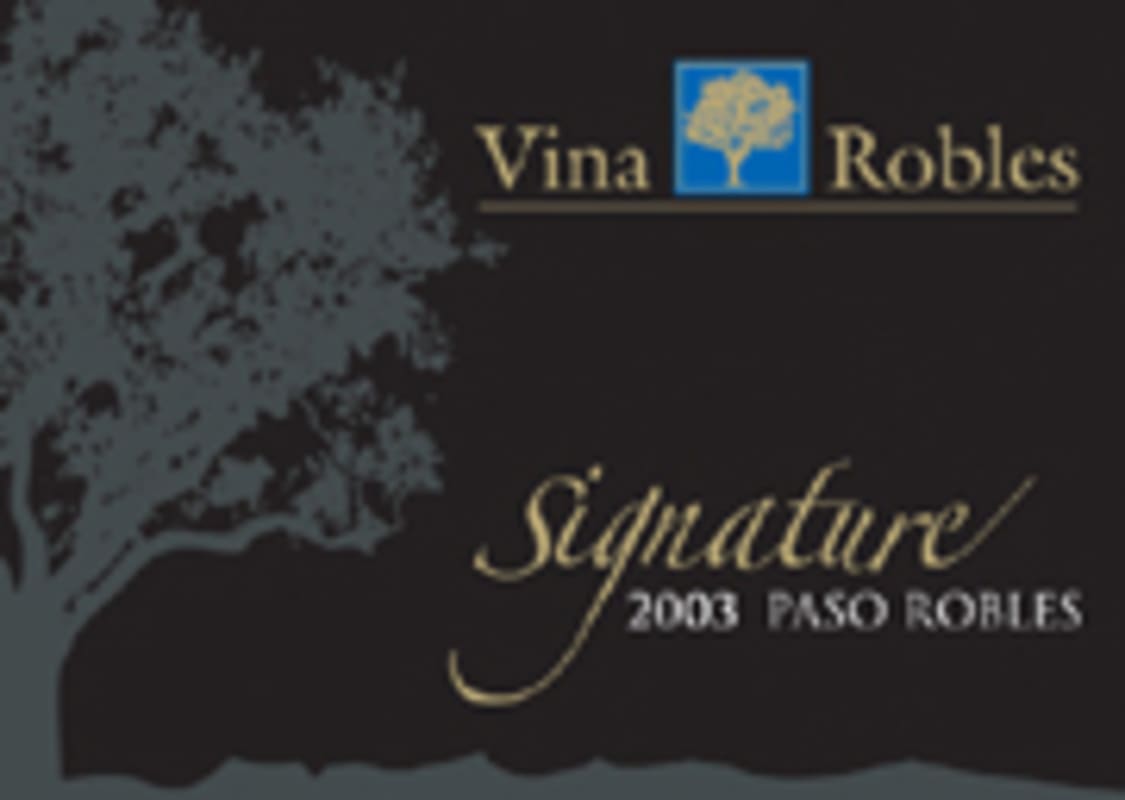 Vina Robles Signature 2003 Front Label
