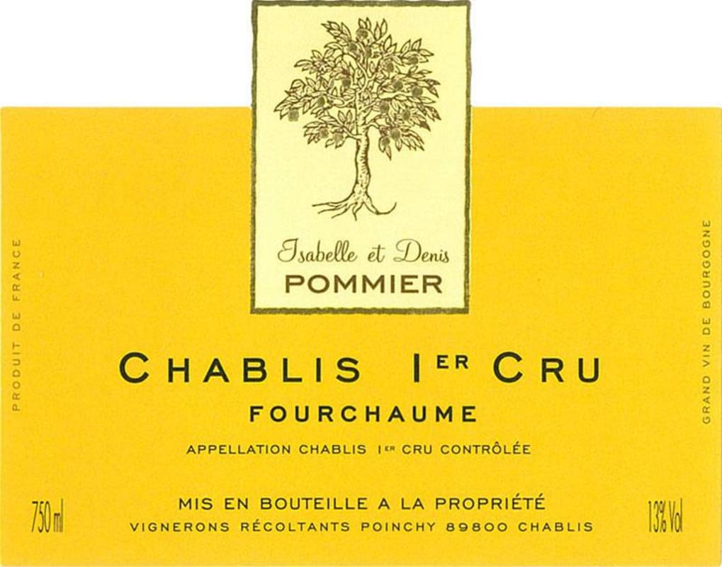 Denis Pommier Chablis Premier Cru 2013 Front Label