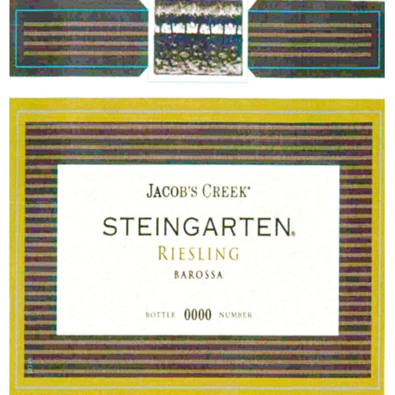 Jacob's Creek Barossa Steingarten Riesling 2005 Front Label
