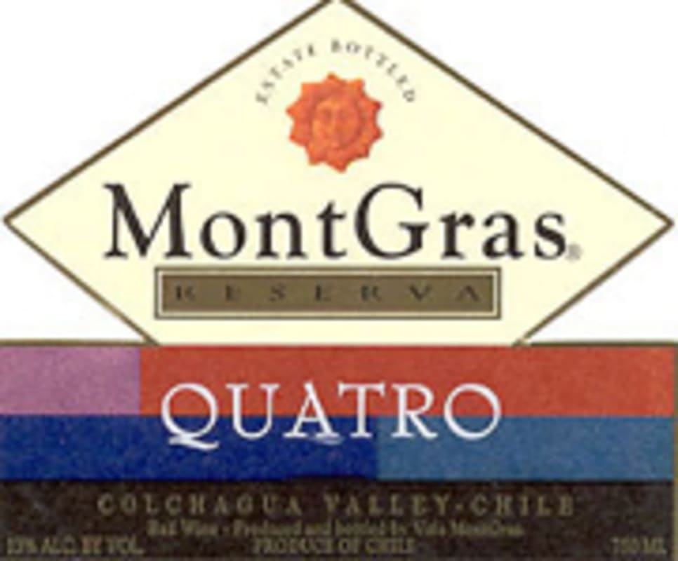 MontGras Quatro 2004 Front Label