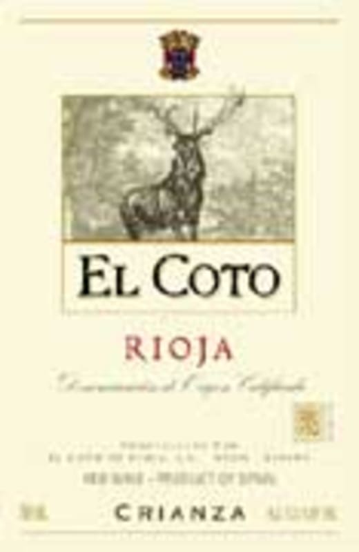 El Coto Crianza 2003 Front Label