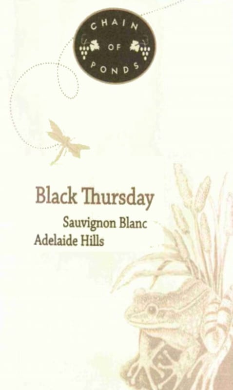 Chain of Ponds Black Thursday Sauvignon Blanc 2014 Front Label