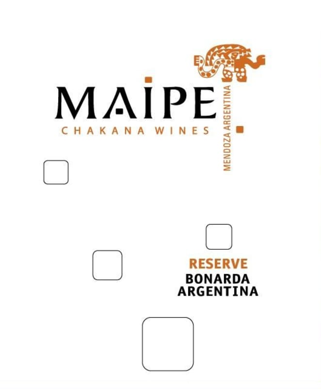 Bodega Chakana Maipe Reserve Bonarda 2012 Front Label