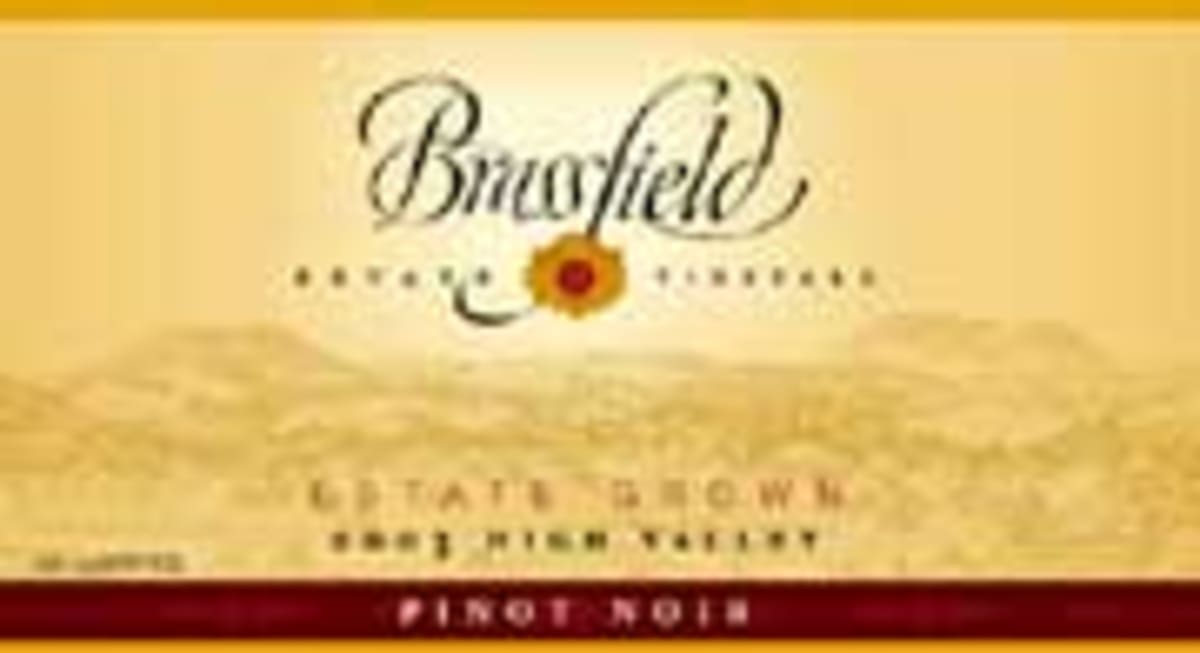 Brassfield Pinot Noir 2003 Front Label