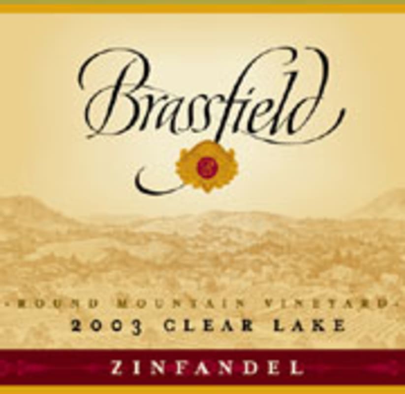 Brassfield Round Mountain Vineyard Zinfandel 2003 Front Label
